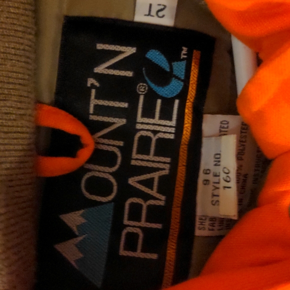 Mountain Prairie Blaze Orange Insulated 
